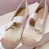 Daiiibabyyy  Women's Mary Jane Shoes Exquisite Round Head Casual Shoes for Woman Sweet Style Lolita Flat Shoe Designer Shoes Zapatos De Mujer