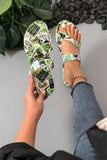 DAIIIBABYYY  -  Women's Sandals Graffiti style Sandals Casual comfortable Lightweight Slide Shoes Flip flops Big size 43