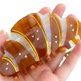 Daiiibabyyy  Bread Hair Claw for Women Funny Kawaii Ponytail Clip Personalized Hairclip Hair Ornament Apparel Accessories Creative Women Gift