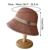 Daiiibabyyy Girls Straw Weave Sun Hat Windproof Ropes Women Mesh Breathable Hat Spring Summer Fisherman Caps New Adjustable Adjustable Caps