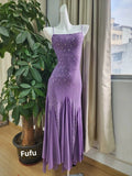 DAIIIBABYYY  -  High-End Feel Reversible Sequins Tank Dress Beach Vacation Pleated Large Wrap Skirt Princess Birthday Banquet Evening Dress