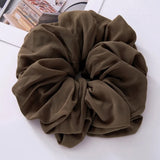 Daiiibabyyy  Big Size Chiffon Scrunchies For Muslim Women Custom Elastic Volumizing Oversized Neat stitching Malaysian Bunch Hair Tie