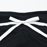 Daiiibabyyy  Bow Backless Sexy Mini Dress Women Elegant Party Off Shoulder High Waist Casual Slim Fit Strapless Contrasting Gowns Summer