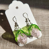 DAIIIBABYYY  -  Pink Strawberry Drop Earrings jewelry Handmade