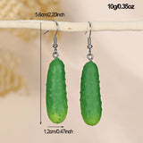 Daiiibabyyy  Bohemia Earrings Simulated Vegetable Dangle Earring Lettuce, Korean Style Cute Earrings Broccoli Alloy Mushroom Earrings