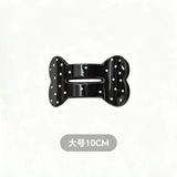 Daiiibabyyy  New Polka Dot Dog Bone Hair Claw Clips Black and White Premium Hair Barrettes Fashion Hair Accessories for Women