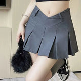 DAIIIBABYYY  -  Sexy Low Waist Pleated Skirts Women Y2K Summer Fashion Streetwear Korean Chic Mini Skirts Harajuku Preppy A-Line Skirts New