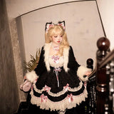 DAIIIBABYYY  -  Japan Sweet Lolita Jsk Dress Gothic Women Lace Bow Ruffles Tea Party Dresses Summer Girls Kawaii Y2k Punk Suspender Dress