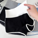 Daiiibabyyy  high quality Contrast Patchwork Mini Shorts high waist Bottoms Korean Casual Skinny Women Panties Y2K Aesthetic Hot Girl Shorts