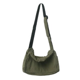 Daiiibabyyy  Vintage Women's Messenger Bag Large Capacity Canvas BookBag Shoulder Bag Casual Crossbody Bag Crossbody Bags for Women