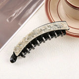 Daiiibabyyy  1/4pcs Acetate glass banana clip, ponytail hair clip, vertical clip, women's back of the head, hair clip, hair accessory