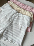 Daiiibabyyy Women Cotton Home Shorts 2024 Summer Elastic High Waist Bow Straight Short Pant Sweet Preppy Style Girls Cute Slim Underwear