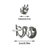 Daiiibabyyy  Hip-Hop Teeth Accessories, Flame Planet Teeth Decoration, Suitable For Both Men And Women, Festival Party Gifts