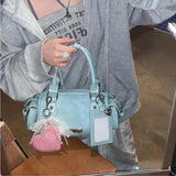 Daiiibabyyy  New Cylinder Bag Crossbody Bag Fashion Y2k Trend Personality Small Capacity Cute Girl Candy Colored Women Bag Crossbody Handbag