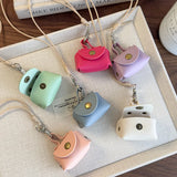 DAIIIBABYYY  -  New Y2K Retro Cute Small Leather Bag Long Necklace for Women Fashion Sweater Chain Neck Hanging Jewelry Versatile Accessory Gift