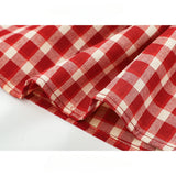DAIIIBABYYY  -  French Sweet Plaid Cross Twist Camisole Women's Summer Sexy Backless Sleeveless Slimming Age-reducing Sling Tops Female Clothing