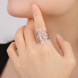 DAIIIBABYYY  -  Retro Evil Eye Open Ring Stainless Steel Star of David Cross Adjustable Ring Suitable for Women Witch Knot Symbol Jewelry Gift