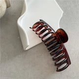 DAIIIBABYYY  -  INS wind hair catch clip temperament retro tortoiseshell plastic hair clip textured acrylic plate hair catch clip Korean style