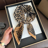 DAIIIBABYYY  -  New Silk Square Scarf Women Luxury Floral Print Kerchief Soft Satin Hairband Hands Bag Ribbon Foulard Hijab Neckerchief Headband