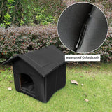 DAIIIBABYYY  -  Cats House Waterproof Outdoor Keep Warm Pet Cat Cave Beds Nest Funny Foldable And Washable For Kitten Puppy Pets Supplies
