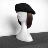 Daiiibabyyy  Women's Wool Blend Beret Hat Leopard Print Chic Elegance Painter Cap with UFO Design (Versatile Casual)