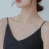 DAIIIBABYYY  -  Party Sweet Temperament For Girls Crystal Adjustable Korean Chain Necklaces Star Pendant Neck Jewelry Woman Clavicle Choker