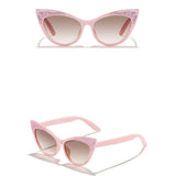 Daiiibabyyy  Shades Eyewear Cat Eye Sunglasses Anti Radiation Glass Kid Sunglasses Blocking Sunglasses Sun Protection Photography Props