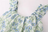 DAIIIBABYYY  -  Sweet Girl Ruffles One-shoulder Sleeveless Suspender Women's Summer Floral Printed Off-shoulder Slim Temperament Camisole Tops