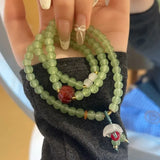 DAIIIBABYYY  -  New Chinese Agate Gourd Bracelet Women's New Light Luxury Niche Exquisite Bracelet Women