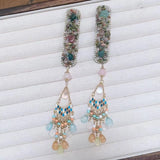 Daiiibabyyy  New fabric Flower Hair New Chinese Headdress set Bridal High Sense Hair Accessories