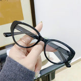 DAIIIBABYYY  -  Luxury Cat Eye Finished Myopia Glasses Unisex Prescription Near Sight Eyeglasses Anti-blue Light Minus Diopter Eyewear