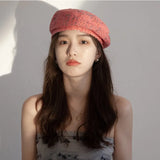 DAIIIBABYYY  -  Women's hat Sweet hollow breathable lace beret Summer thin breathable versatile casual fashion painter hat trend