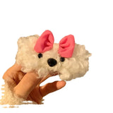 DAIIIBABYYY  -  Cute Plush Bow Dog Hair Clip Women's Winter bangs Side BB Clip Plush Hair Clip Children's Headwear Hair Accessories