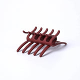 Daiiibabyyy  Vintage Square Interlocking Hair Clip for Women - Matte Plastic Claw Comb, Anti-Slip Ponytail Holder Updo Hair Accessories