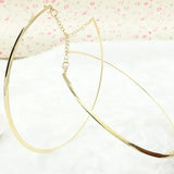 Daiiibabyyy Real Stainless Steel Thickness Wire Necklace Bar Collar Choker Jewelry Necklace Gifts for DIY Jewelry Finding Statement Necklace