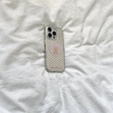 Daiiibabyyy  Meteor IND Laser Full Screen Wave Point Love Bear Phone Case for iPhone 11 12 13 14 15 16 17 Pro Max