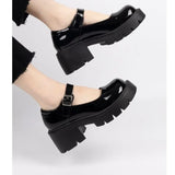 Daiiibabyyy  Women's Shoes Brand Shallow Women's High Heels Fashion Buckle Strap Plus Size Dress Best Seller Heels Women Mary Jane Shoes