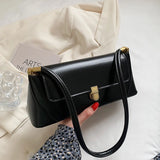 Daiiibabyyy  Solid Color Korean INS Style Women Shoulder Bag Small Square Armpit Bag Casual Business Versatile Fashion Trend Crossbody Bag