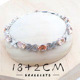 Daiiibabyyy 925 Sterling Silver Bridal Jewelry Sets Champagne Zirconia For Women Wedding Necklace Earrings Rings Bracelets Pendant