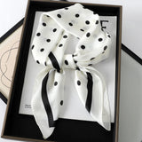 DAIIIBABYYY  -  New Spring Square Neck Scarf Women Bandana Hair Band Design Print Dot Female Foulard Headband Shawl Wrap Neckerchief