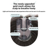 Daiiibabyyy  Natural Looking Women's Hair Extension Piece for Adding Volume And Covering Gray Hair High Hairline Fake Bangs And Realistic Hai