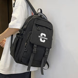 Daiiibabyyy  New Backpack for Middle School and High School Students, Simple and Versatile Backpack with Large Capacity