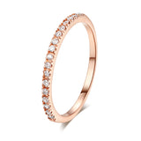 Daiiibabyyy  Tiny Delicate Micro Pave Zircon Rings For Women Trendy Chic Crystal Daily Dating Women's Stackable Ring Fashion Jewelry R133