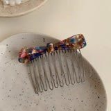 Daiiibabyyy  1pc New hair accessory with simple comb, disc hair, inserted comb, bow, and bangs, high-end and elegant hair accessory