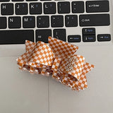 Daiiibabyyy  Cute Rhinestone Bowknot Hair Claw Elegant Shiny Acetate Shark Clip Headwear Geometry Small Hair Clip Female