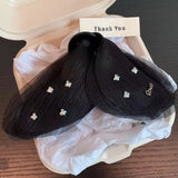Daiiibabyyy  Fairy Tulle Butterfly Big Hair Claw Clip Retro Simple French Bow Tulle Hairclip for Women Elegant Fashion Hair Accessory Gift