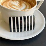 Daiiibabyyy  Blue Striped Hair Spring Clip Square Heart Acetate Hairpin Cute Black White Polka Dot Side Hair Clips Vintage Hair Accessories