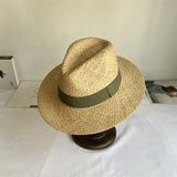 Daiiibabyyy  Summer straw hat 100% paper green ladies summer beach sun protection flat top straw hat шляпа женская летняя