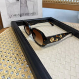 Daiiibabyyy  New Retro Camellia Oval Sunglasses for Women UV400 Protection Sun Glasses Outdoor Elegant Vintage Eyewear Gafas De Sol Mujer