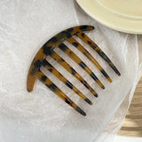 Daiiibabyyy  French Twist Hairpin Acetate Tortoiseshell Hair Comb Bun Clip for Women Halfup Hair Sticks Hairbrush  Headwear Hair Accessories